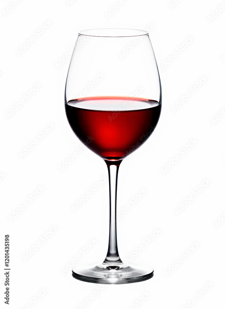 Red Wine Glass Isolated on White Background Red Wine Glass Isolated on White Background