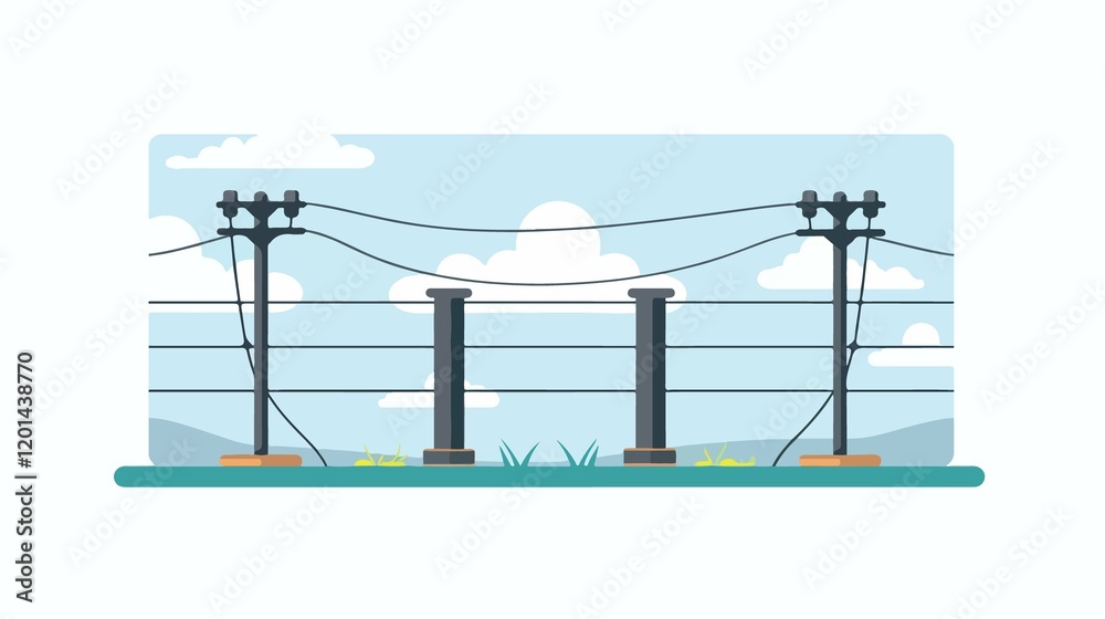 Electric Fence Energizer Device Icon Transparent Vector Electric Fence Energizer Device Icon Transparent Vector