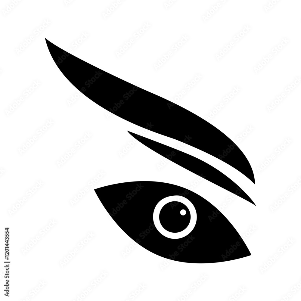 Eye icon. Black Eye icon on white background. Vector illustration
Eye icon. Black Eye icon on white background. Vector illustration