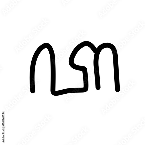 Hand Drawn Javanese Script