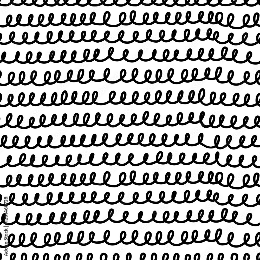 Small dash seamless pattern. Abstract black and white background with wavy hand drawn lines. Minimalist texture for digital designs, packaging, fabric prints, and modern decor. Vector illustration Small dash seamless pattern. Abstract black and white background with wavy hand drawn lines. Minimalist texture for digital designs, packaging, fabric prints, and modern decor. Vector illustration