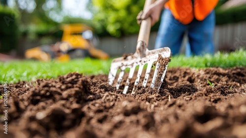 Reviving the garden with a trusty garden fork for healthier lawns