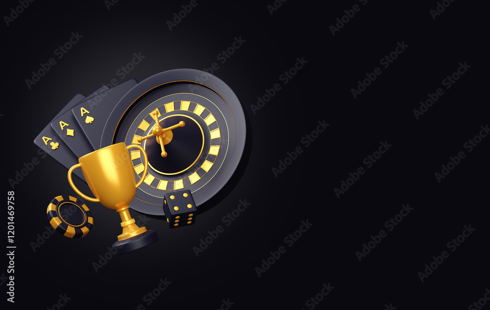 3d render falling Poker chips and playing cards in the air. Online gambling 3d render falling Poker chips and playing cards in the air. Online gambling