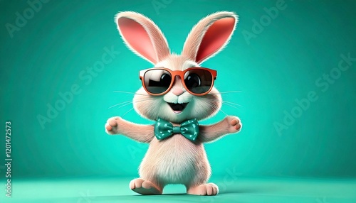 Cute Cartoon Easter Bunny R...