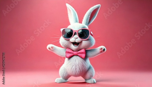 Cute Cartoon Easter Bunny R...