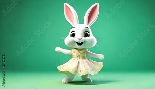 Cute Cartoon Easter Bunny R...