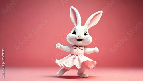 Cute Cartoon Easter Bunny R...