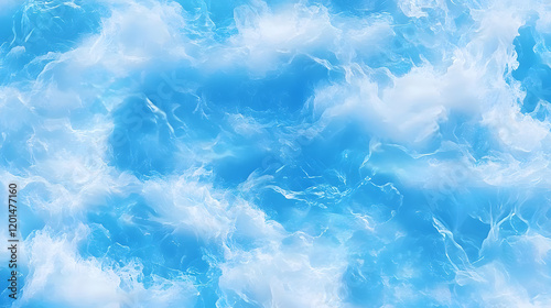 Wallpaper Mural Ocean waves, ocean blue water landscape, aerial view Torontodigital.ca