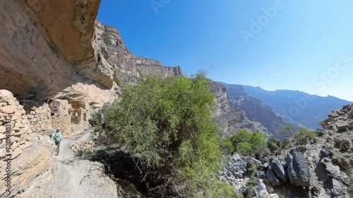 Balcony walk hiking Oman