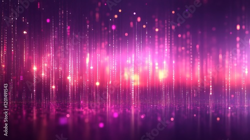 Abstract Pink Light Trails Digital Background