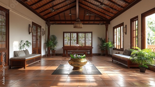 kerala traditional home indain interior 