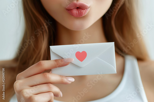 Girl with an envelope