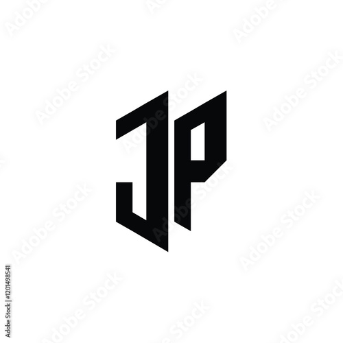 Free Download JP monogram logo design letter text name symbol monochrome logotype alphabet character simple logo - GFXLoad