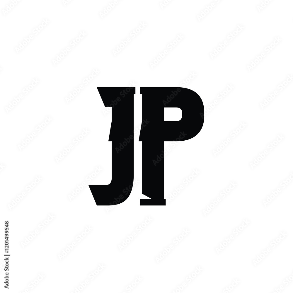 JP monogram logo design letter text name symbol monochrome logotype alphabet character simple logo JP monogram logo design letter text name symbol monochrome logotype alphabet character simple logo