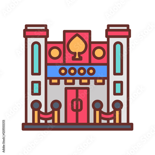 Casinoicon Filled Icons , Vector illustration