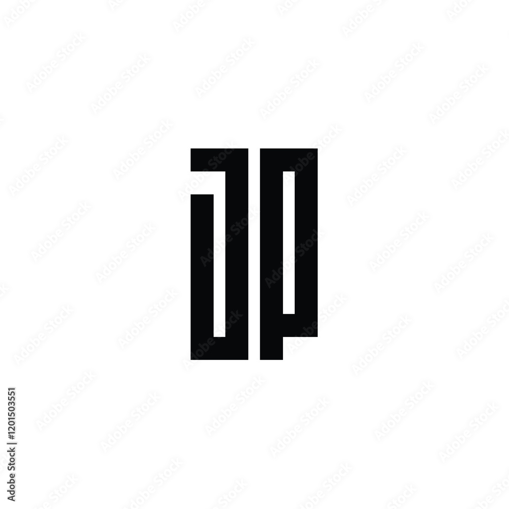 JP monogram logo design letter text name symbol monochrome logotype alphabet character simple logo JP monogram logo design letter text name symbol monochrome logotype alphabet character simple logo