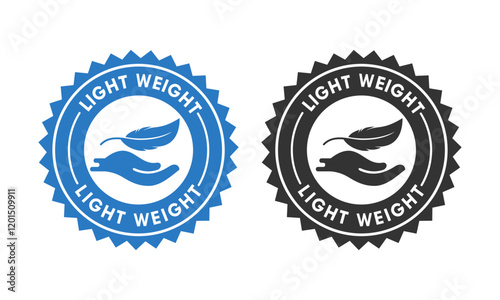 light weight feather design logo template illustration