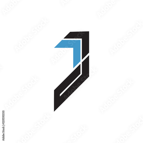 A stylized letter 