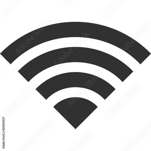 Simple vector icon wi fi