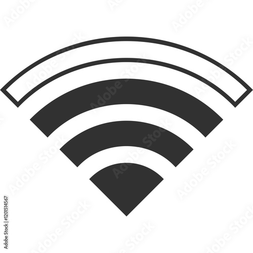 Simple vector icon wi fi
