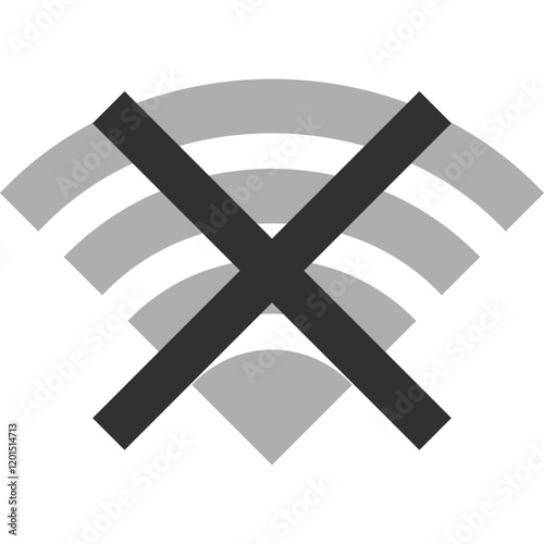 Simple vector icon wi fi