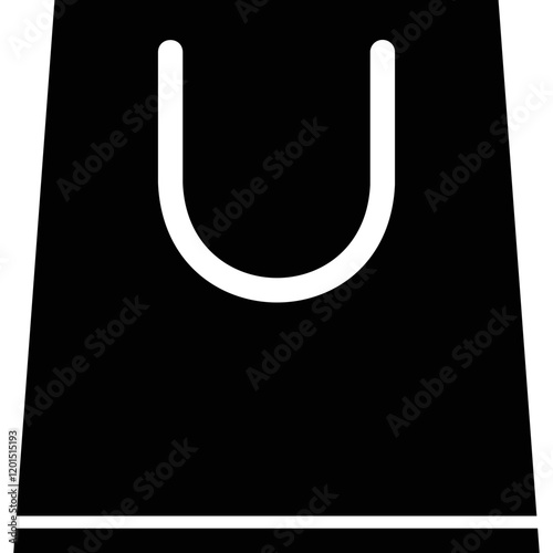 Simple vector icon shopping bag
