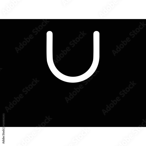 Simple vector icon shopping bag
