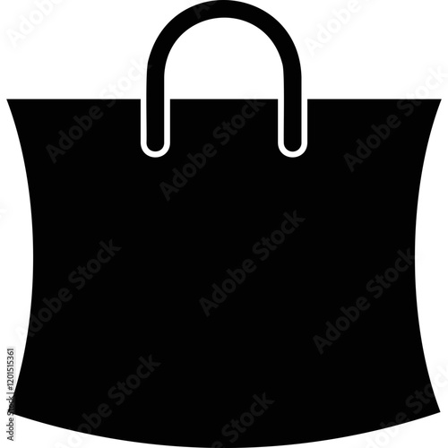 Simple vector icon shopping bag