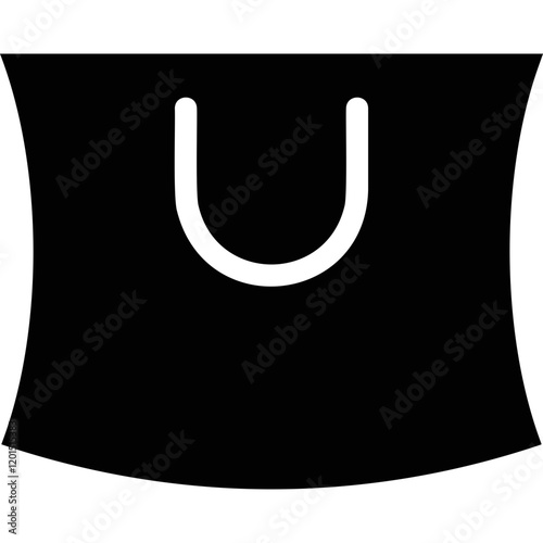 Simple vector icon shopping bag