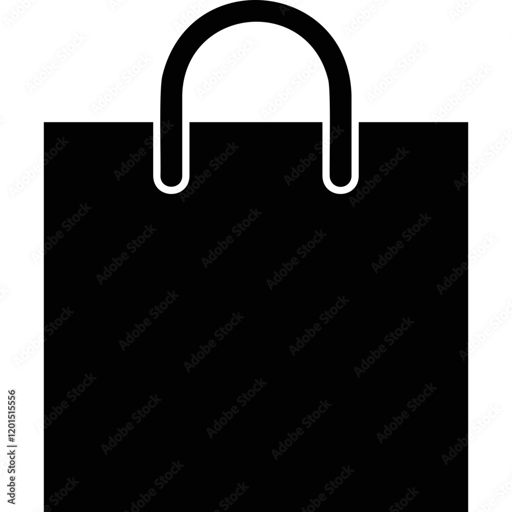 Simple vector icon shopping bag Simple vector icon shopping bag