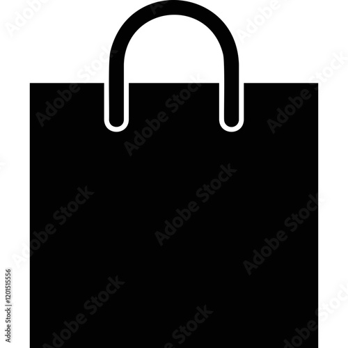 Simple vector icon shopping bag