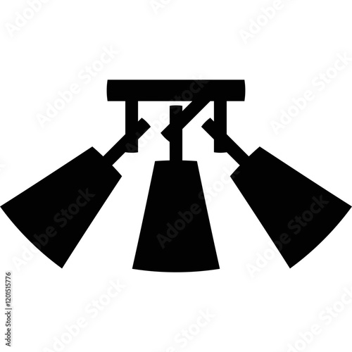 Simple vector icon chandelier