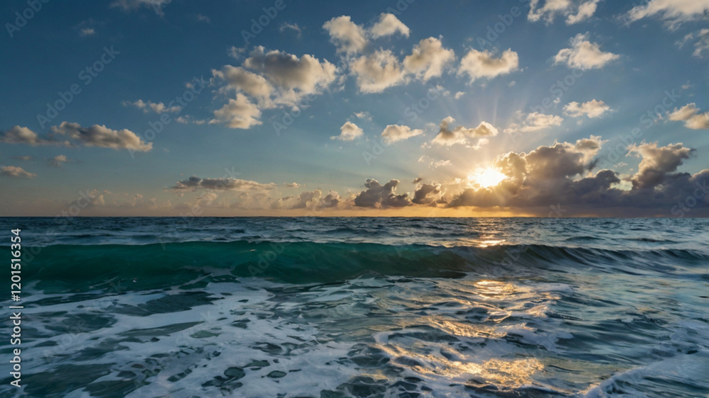 Fototapeta premium waves on the beach