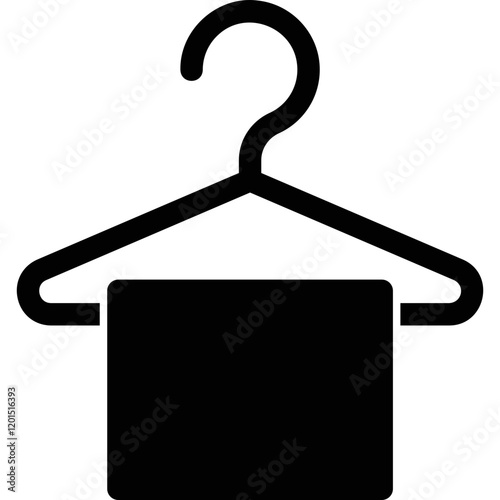 Simple vector icon towel hanger