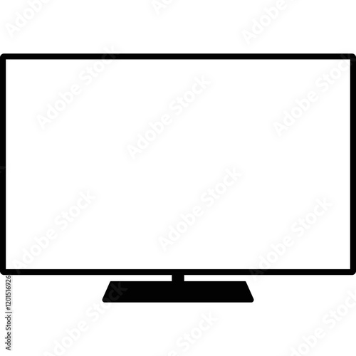 Simple vector icon monitor