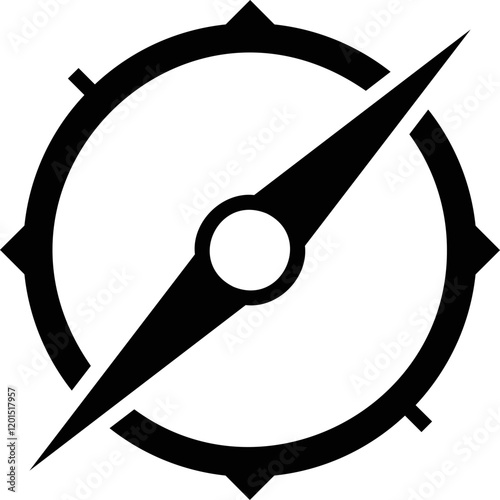 Simple vector icon compass
