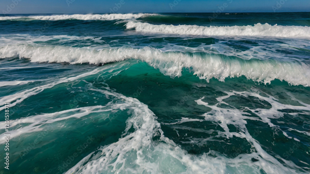 Fototapeta premium waves on the beach