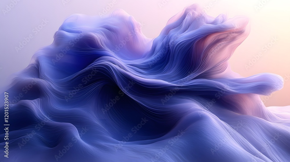 Fototapeta premium Colorful abstract background with smoke and gradient waves