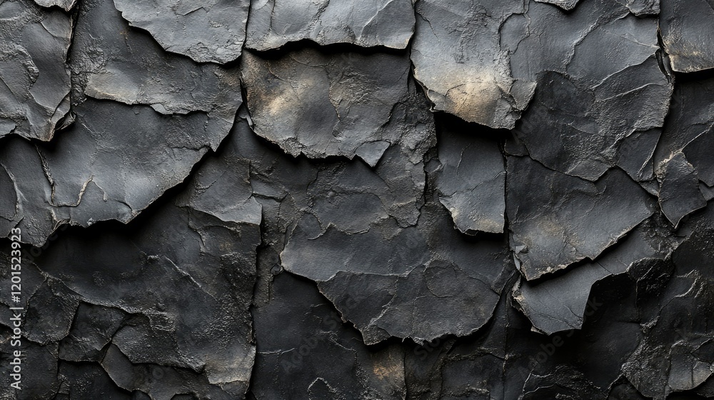 Close-up view of cracked, weathered slate rock surface showcasing texture and natural patterns Close-up view of cracked, weathered slate rock surface showcasing texture and natural patterns