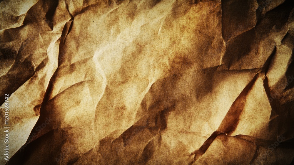 Fototapeta premium Vintage paper texture with a warm sepia tone for creative projects and historical designs