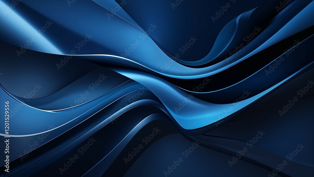 Smooth blue waves flow with soft light, an abstract digital texture Smooth blue waves flow with soft light, an abstract digital texture