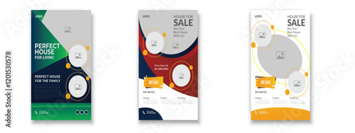 Free vector flat furniture flyer design template