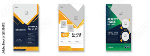 Free vector flat furniture flyer design template