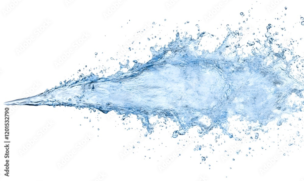 Water splash, jet, stream, explosion, isolated on white background. Water splash, jet, stream, explosion, isolated on white background.