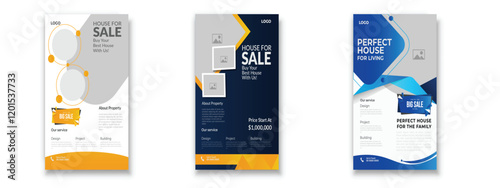 Free vector flat furniture flyer design template