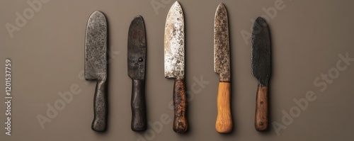 Handforged metal tools with vintage designs, created by skilled artisans for collectors photo