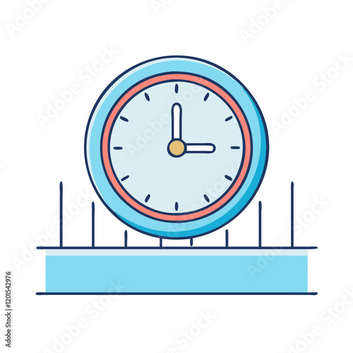 poolside clock icon, poolside clock vector illustration-simple illustration of poolside clock, perfect for poolside clock logos and themed design 