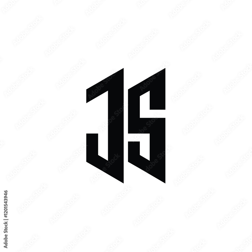 JS monogram logo design letter text name symbol monochrome logotype alphabet character simple logo JS monogram logo design letter text name symbol monochrome logotype alphabet character simple logo