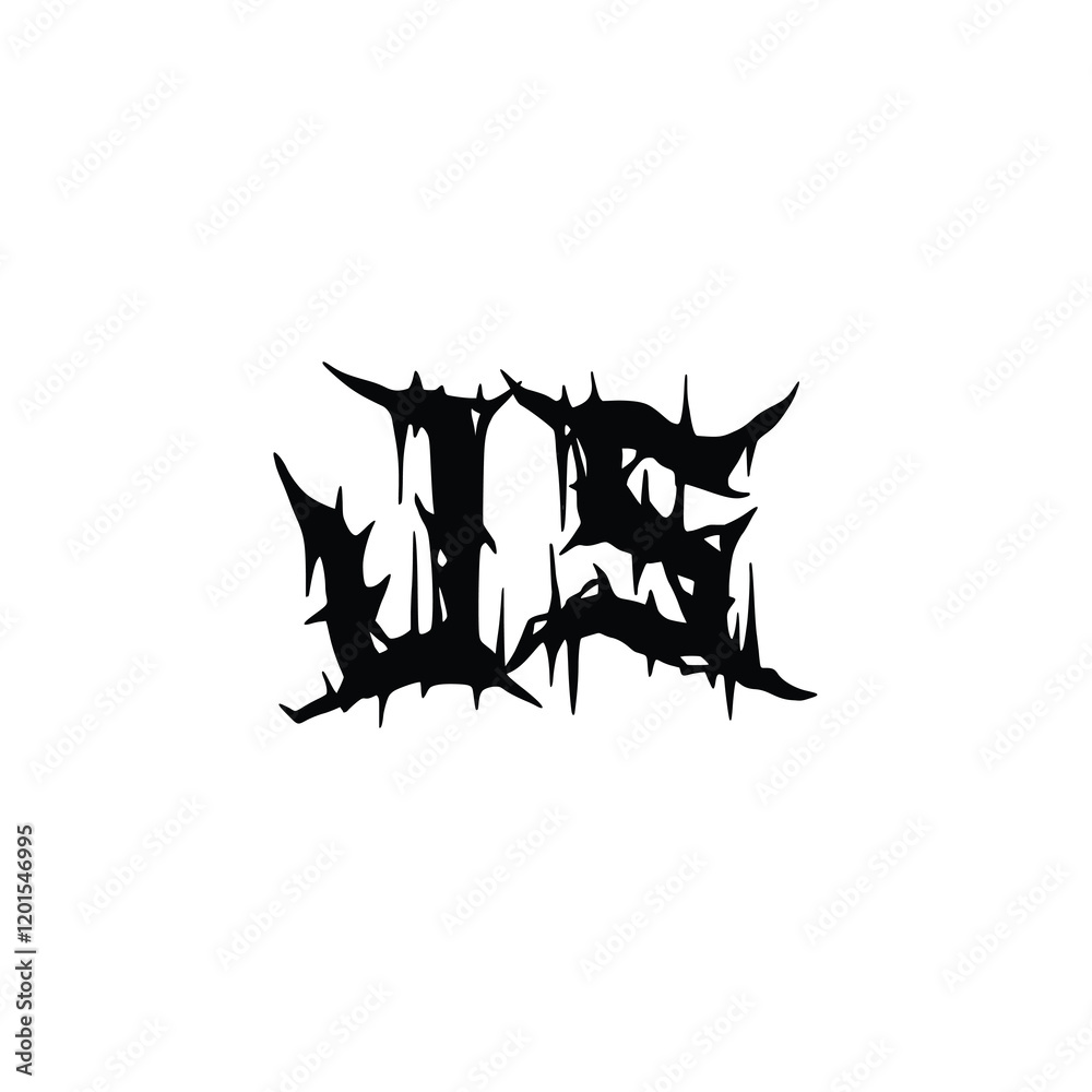 Fototapeta premium JS monogram logo design letter text name symbol monochrome logotype alphabet character simple logo