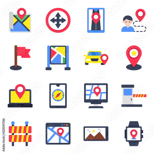 Pack of Navigation Flat icon